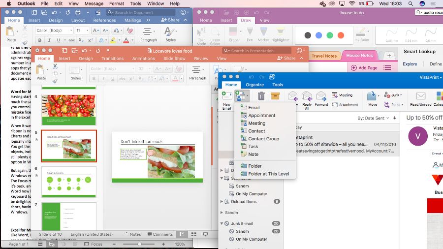 get notebook layout on microsoft word for mac 2016